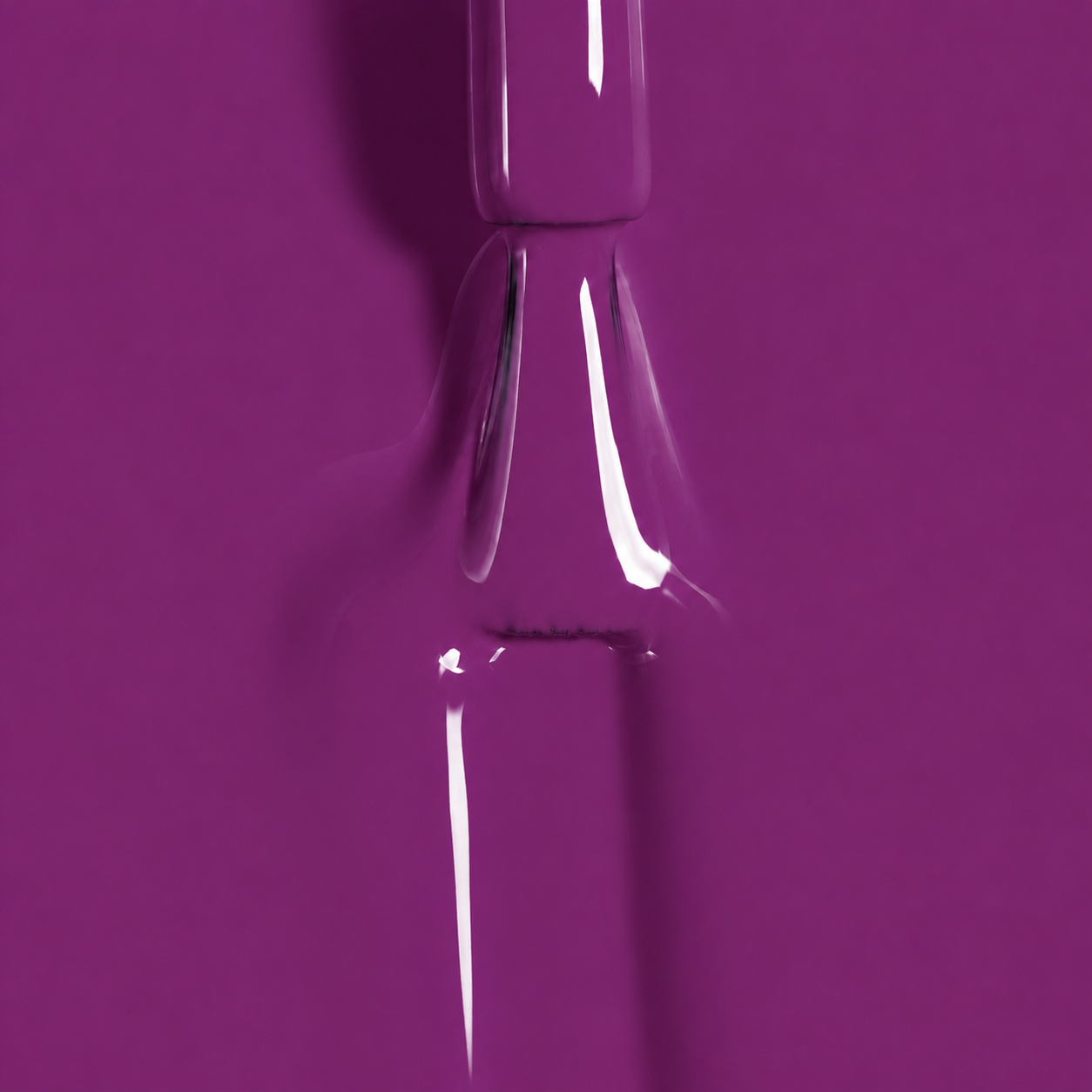 Purple Pleasure gel polish brush with a textured color swipe