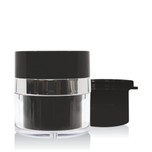 BLACK / WHITE REFILL AIRLESS JAR 15ML